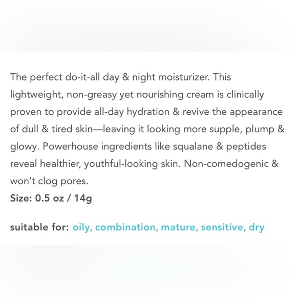 NEW TULA Skincare 24/7 moisture Hydrating day & night cream 0.5 oz never opened - Picture 7 of 11